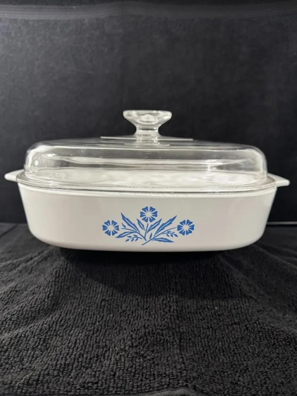 Vintage CorningWare Blue Cornflower A-10-B 2.5 Qt Casserole w/ A-12-C Lid